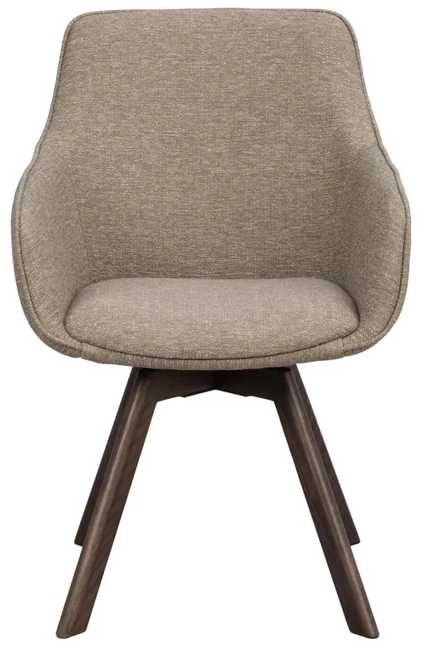 Set de scaune de sufragerie bej 2 buc. tapițat Alison – Rowico