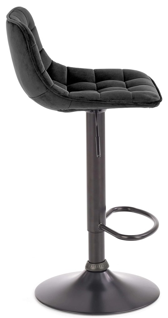 Scaun tip bar Hertha (negru). 1039569