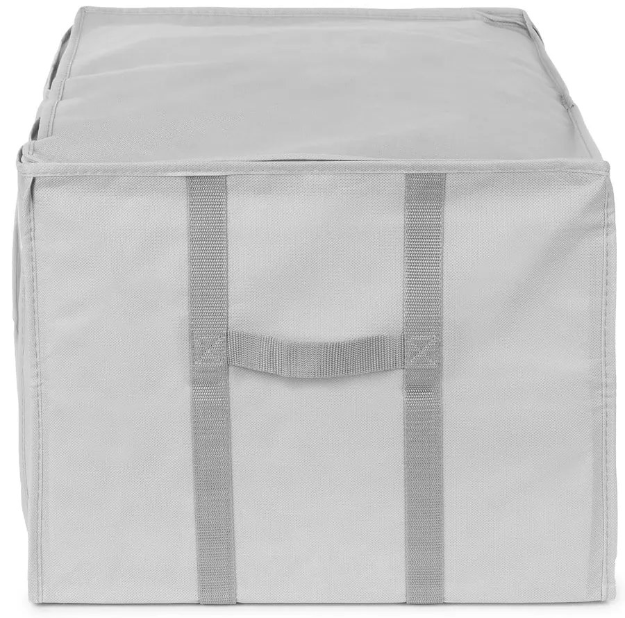 Cutie de depozitare pentru haine din material textil cu vacuum/cu pereți întăriți 56x42x33 cm Granit – Compactor