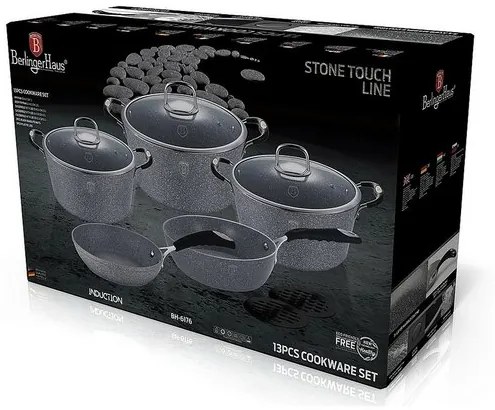 Berlinger Haus Set 13 piese Gray Stone Touch Line