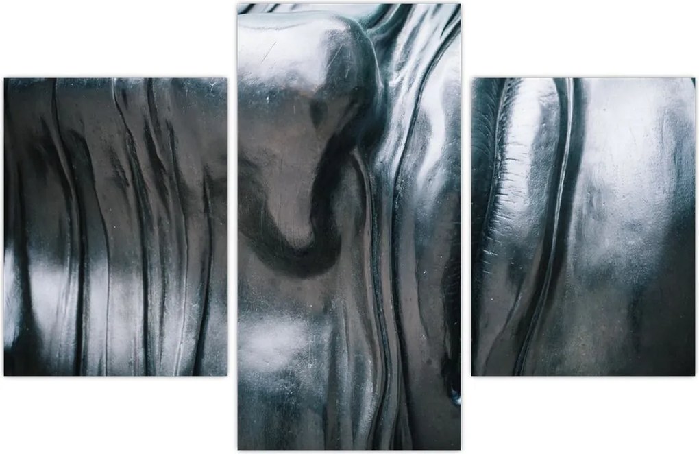 Tablou - Fața din oțel (90x60 cm)