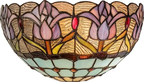 Brilagi - Aplica de perete Tiffany LORAS cu vitralii 1xE14/40W/230V