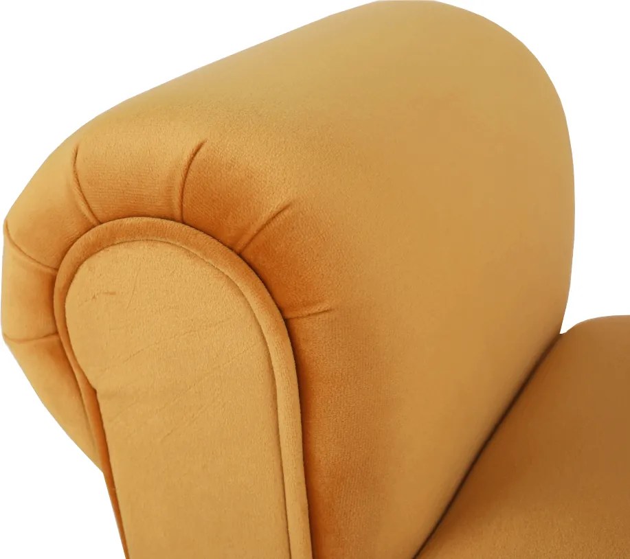 Bancă, catifea Velvet, maro-miere/negru, BURDA
