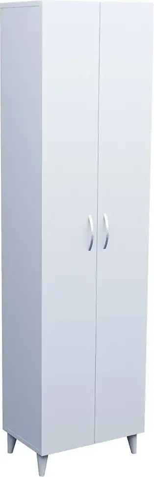 Dulap multifunctional cu 8 rafturi culoare alb185x49x32 cm