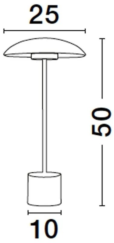 Veioza/Lampa LED design modern decorativ LASH H-50cm