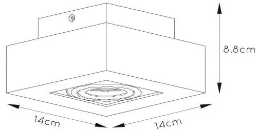 Spot LED Lucide 09119/06/31 XIRAX 1xGU10/5W/230V alb