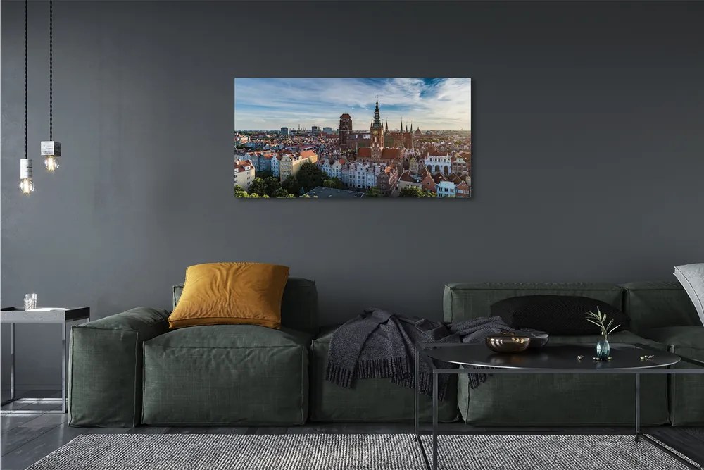 Tablouri canvas Biserica Gdańsk Panorama