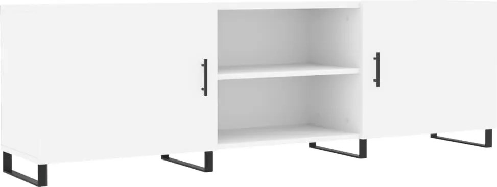 vidaXL Comodă TV, alb, 150x30x50 cm, lemn compozit