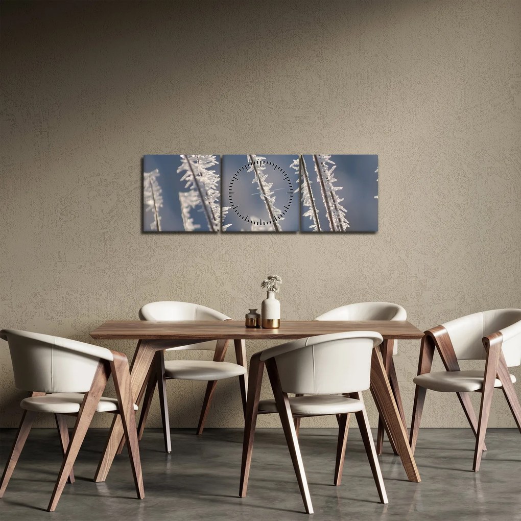 Tablou - Îngheț (cu ceas) (90x30 cm)
