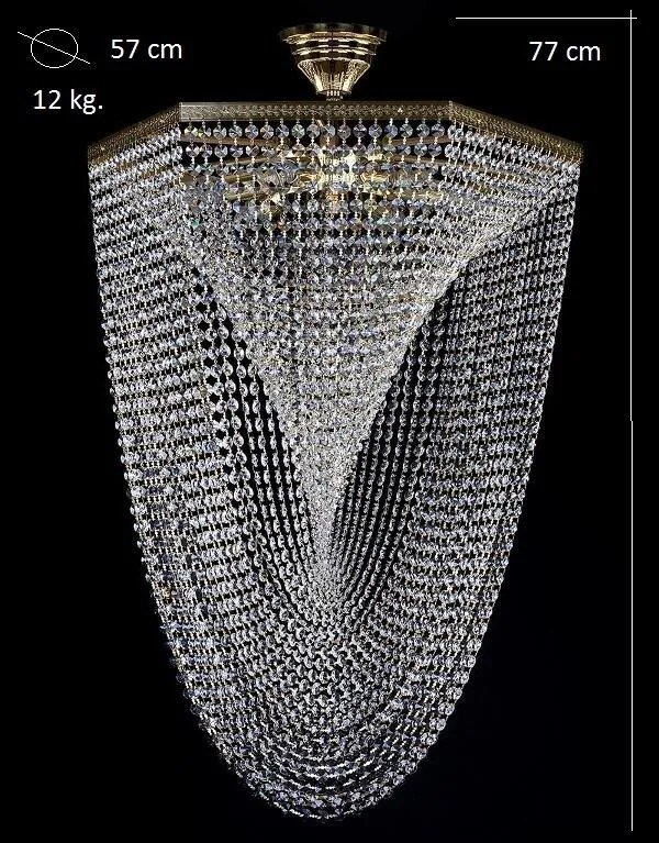 Plafonier cristal Bohemia diametru 57cm Carlisle CE