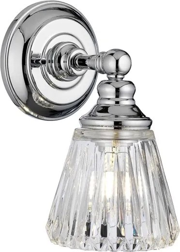 Quintiesse QN-KEYNES1-BATH-LED Lampă de perete pentru baie KEYNES, soclu 1xG9, 3W, 230V, IP44, crom lucios