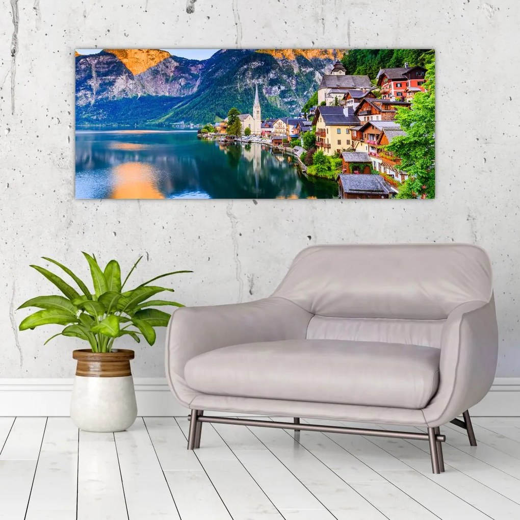 Tablou - Sat alpin (120x50 cm)