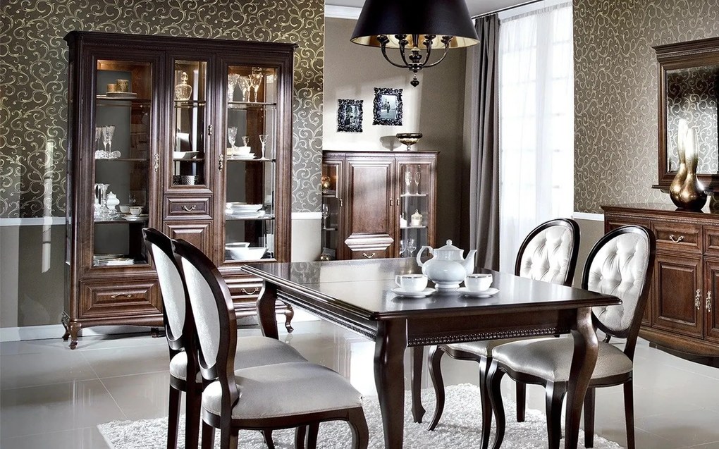 Set lemn masiv nuc Living Vanessa 3 Piese 445cm
