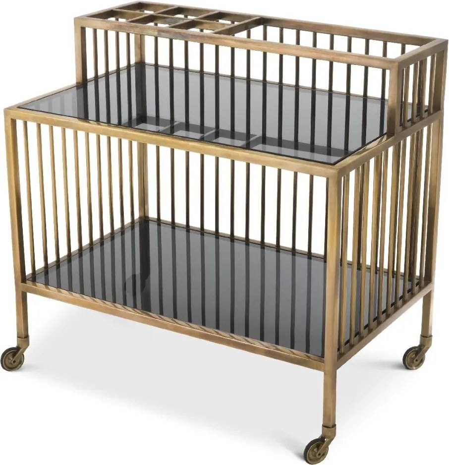 Gheridon, Masuta cu roti design LUX Rutherford