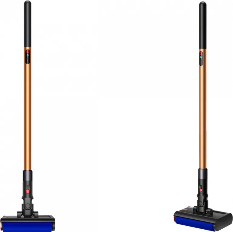 Aparat vertical pentru curatare umeda Dyson PencilWash WR04 637239-01, 300/340 ml, 30 min, 100 m², 2 moduri, Autopropulsie, Inclinare de 170°, LED, Negru/Auriu