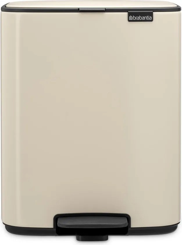 Coș de gunoi bej cu pedală din oțel 12 l Bo – Brabantia