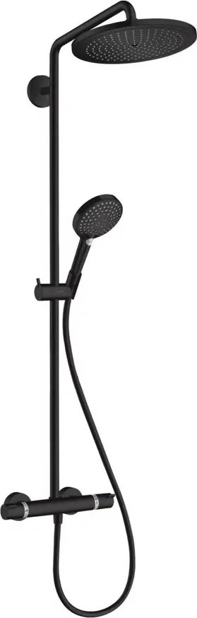 Coloana de dus cu baterie termostatata negru mat Hansgrohe Croma Select S 280