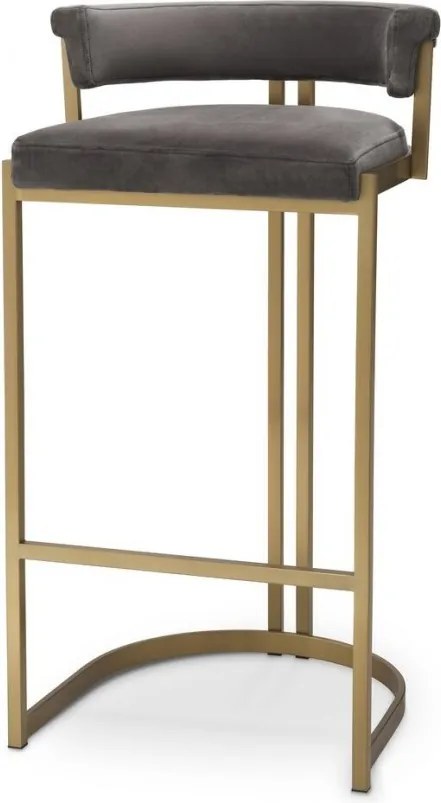 Scaun bar design LUX, Bar Stool Dante, gri 115838 HZ