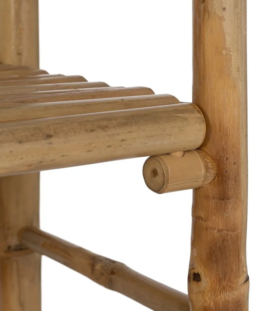 Etajeră în culoare naturală din bambus 61x104x34 cm Manali – Ixia