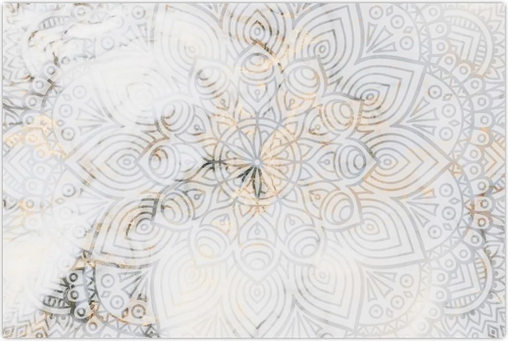 Tablou - Mandale albe (90x60 cm)