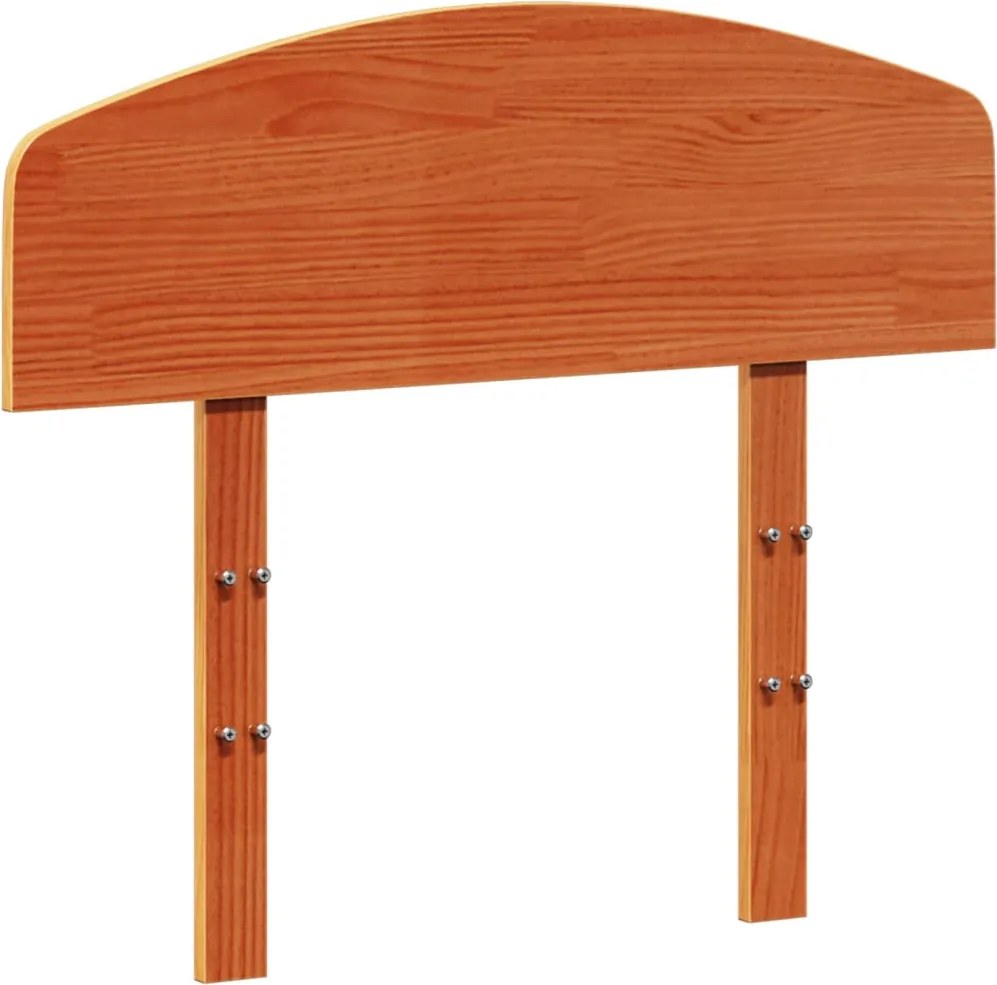 vidaXL Tăblie de pat, maro ceruit, 100 cm, lemn masiv de pin