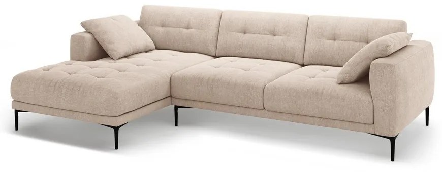 Colțar maro deschis (cu colț pe partea stângă/cu șezlong) Bemy – Micadoni