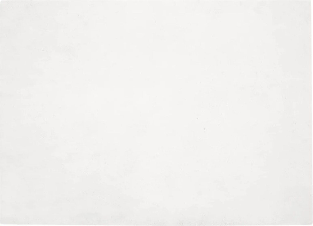 vidaXL Covor din de iepure sintetic antiderapant Olite Alb Poliester