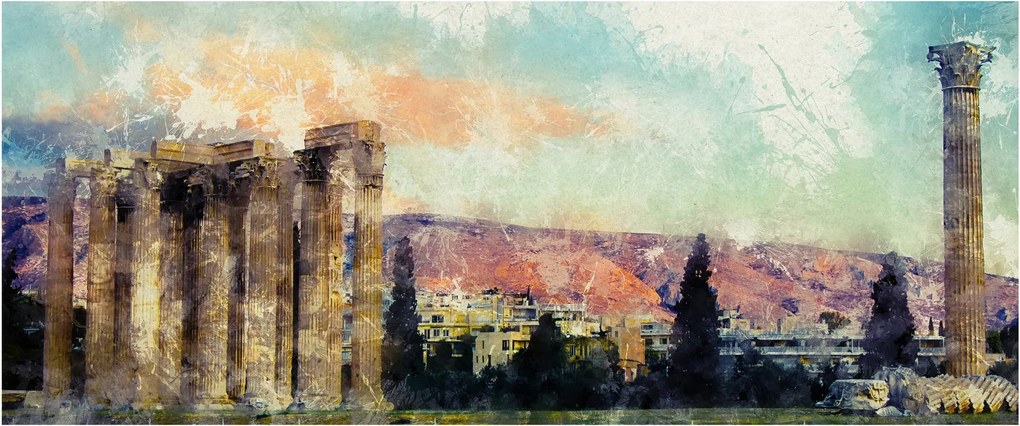 Tablou - Acropole, Atena, Grecia (120x50 cm)