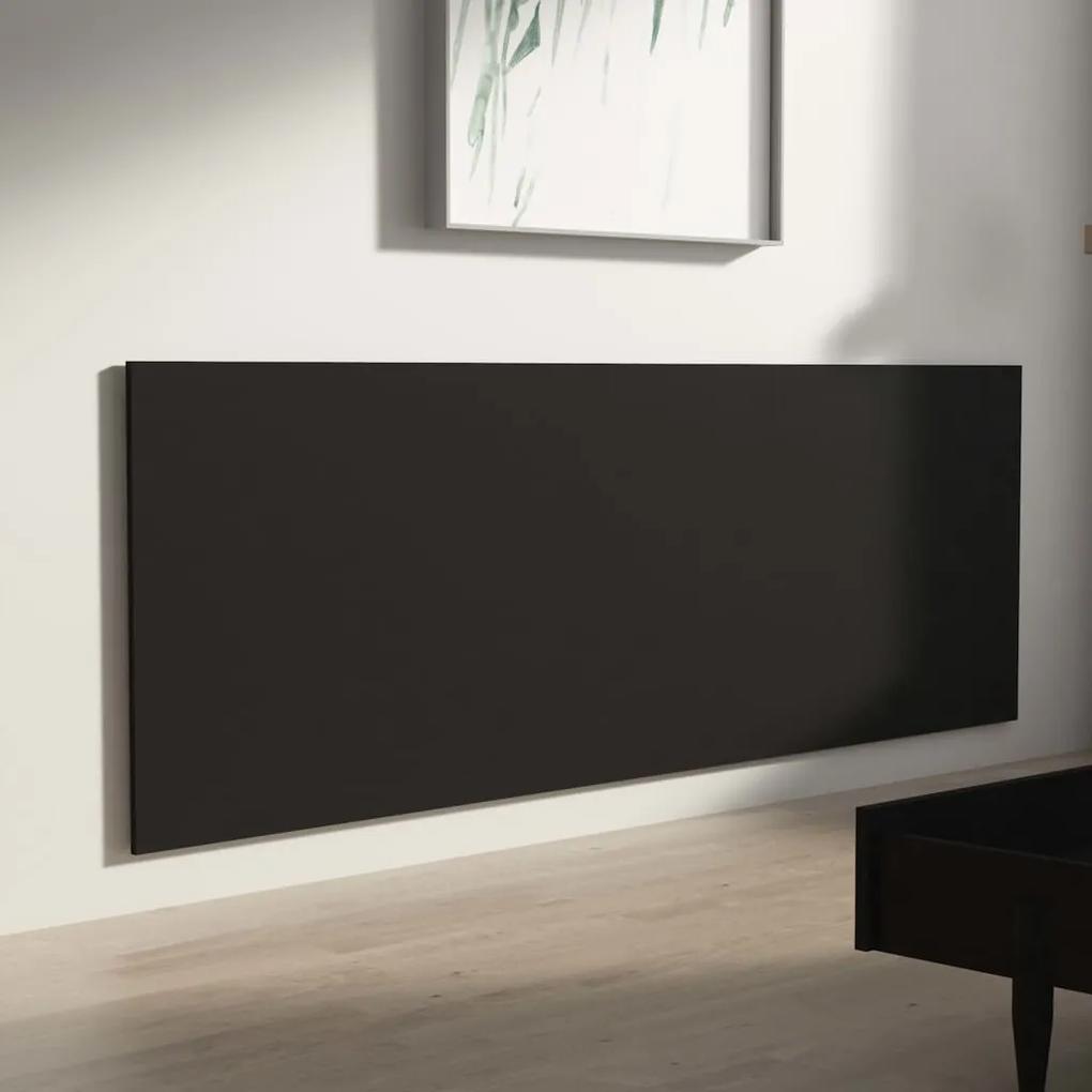 Tablie de pat, negru, 240x1,5x80 cm, lemn prelucrat 1, Negru