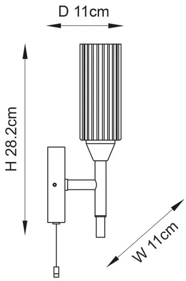 Aplică pentru baie Endon 97171 NATORI 1xG9/3W/230V IP44 crom lucios
