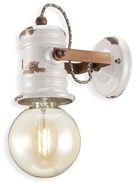 Aplica de perete design retro realizata manual din ceramica URBAN