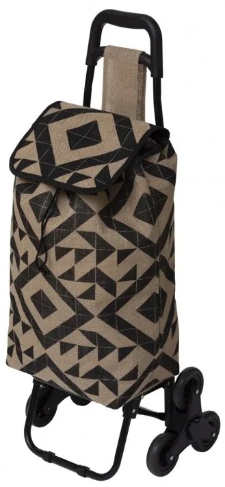 Carucior cumparaturi Inco, textil, cadru metalic, 41 x 32 x H 93 cm, 2 kg, 30 l