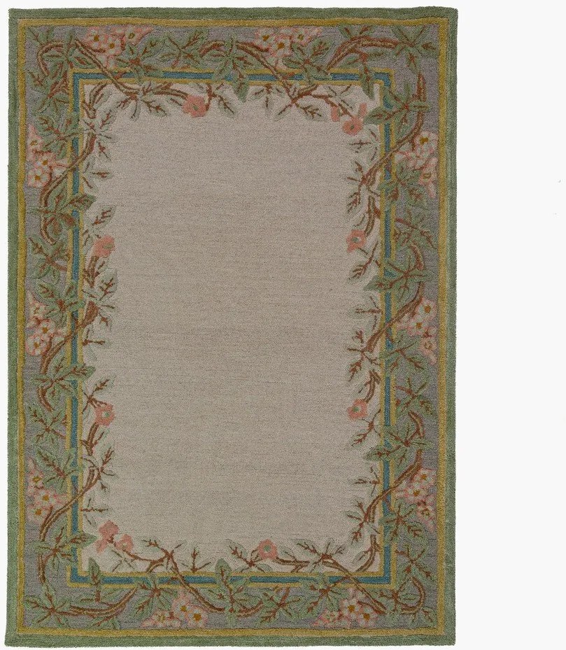 Covor țesut manual din lână 140x200 cm Verona Floral – Flair Rugs