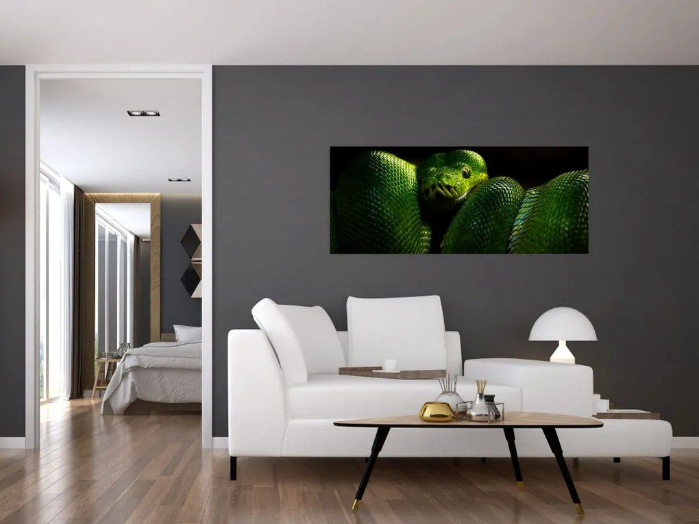 Tablou - Șarpele verde (120x50 cm)