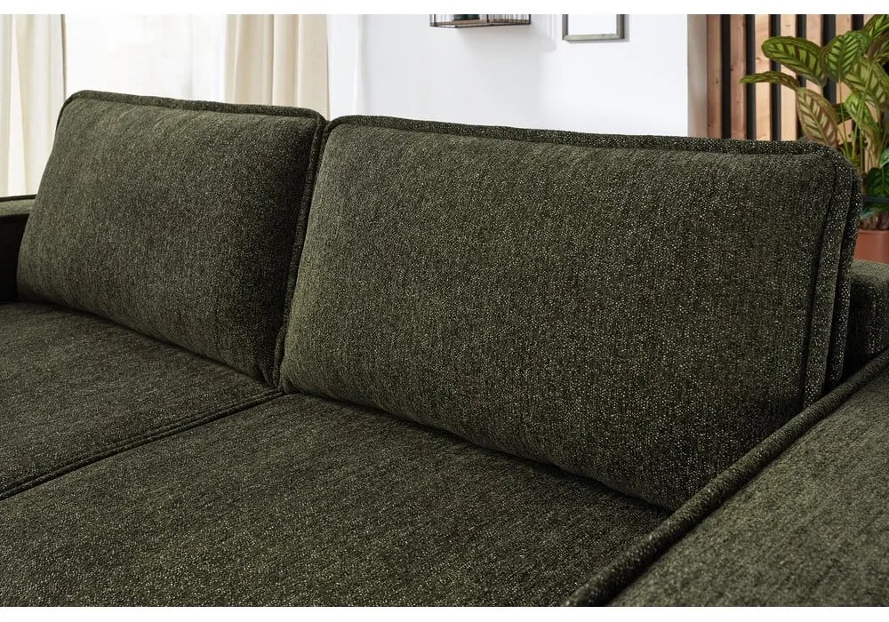 Canapea extensibilă verde Emile - Bobochic Paris