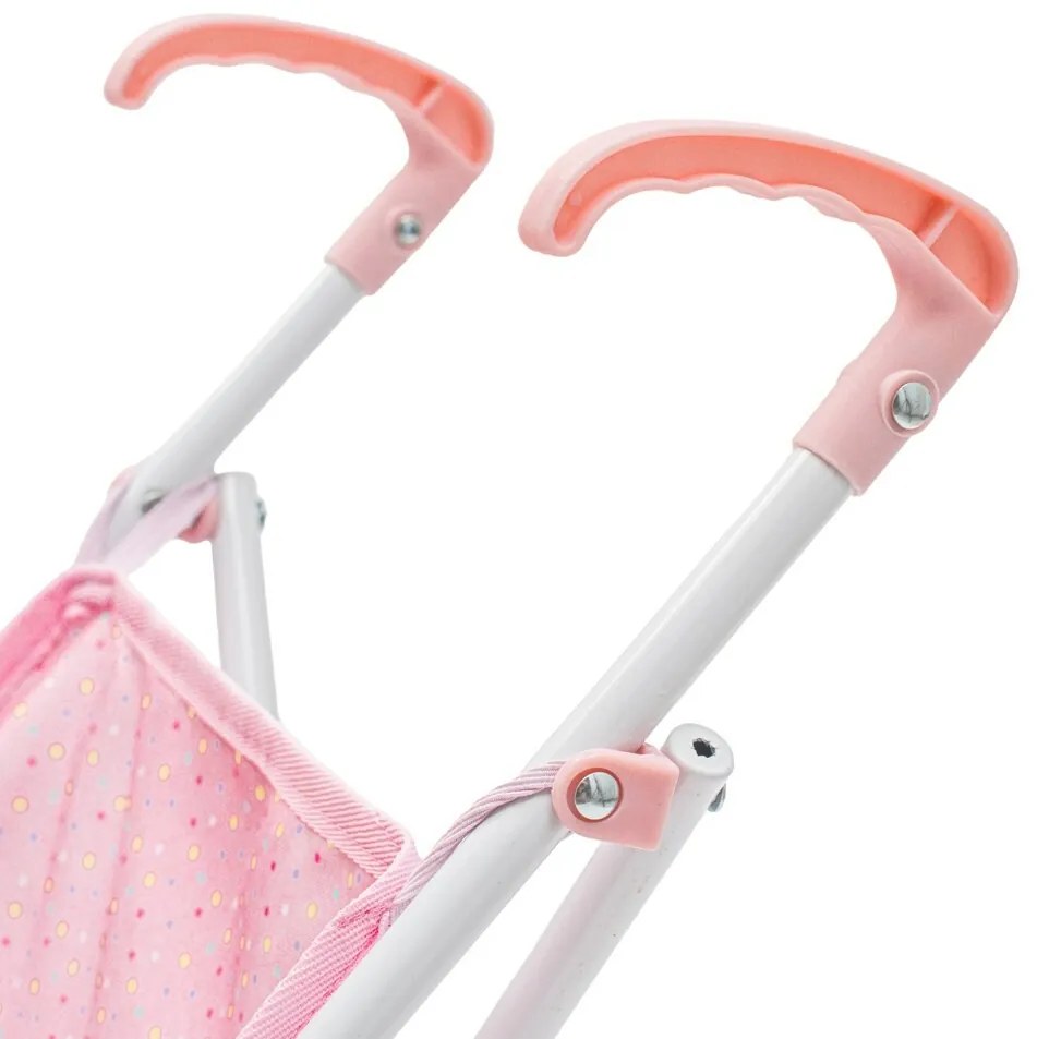 Baby Mix Cărucior de golf pliabil pentru păpușiTara roz, 54 x 28 x 50 cm