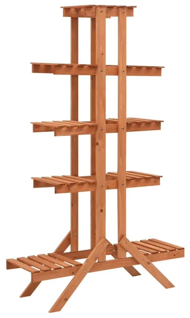 vidaXL Suport jardinieră, 83x25x132 cm, lemn masiv de brad