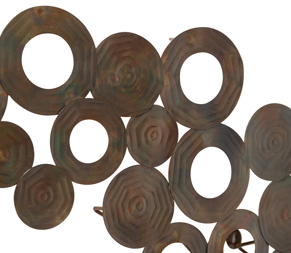 Aplică de perete Art Deco cupru 77 cm - Circles