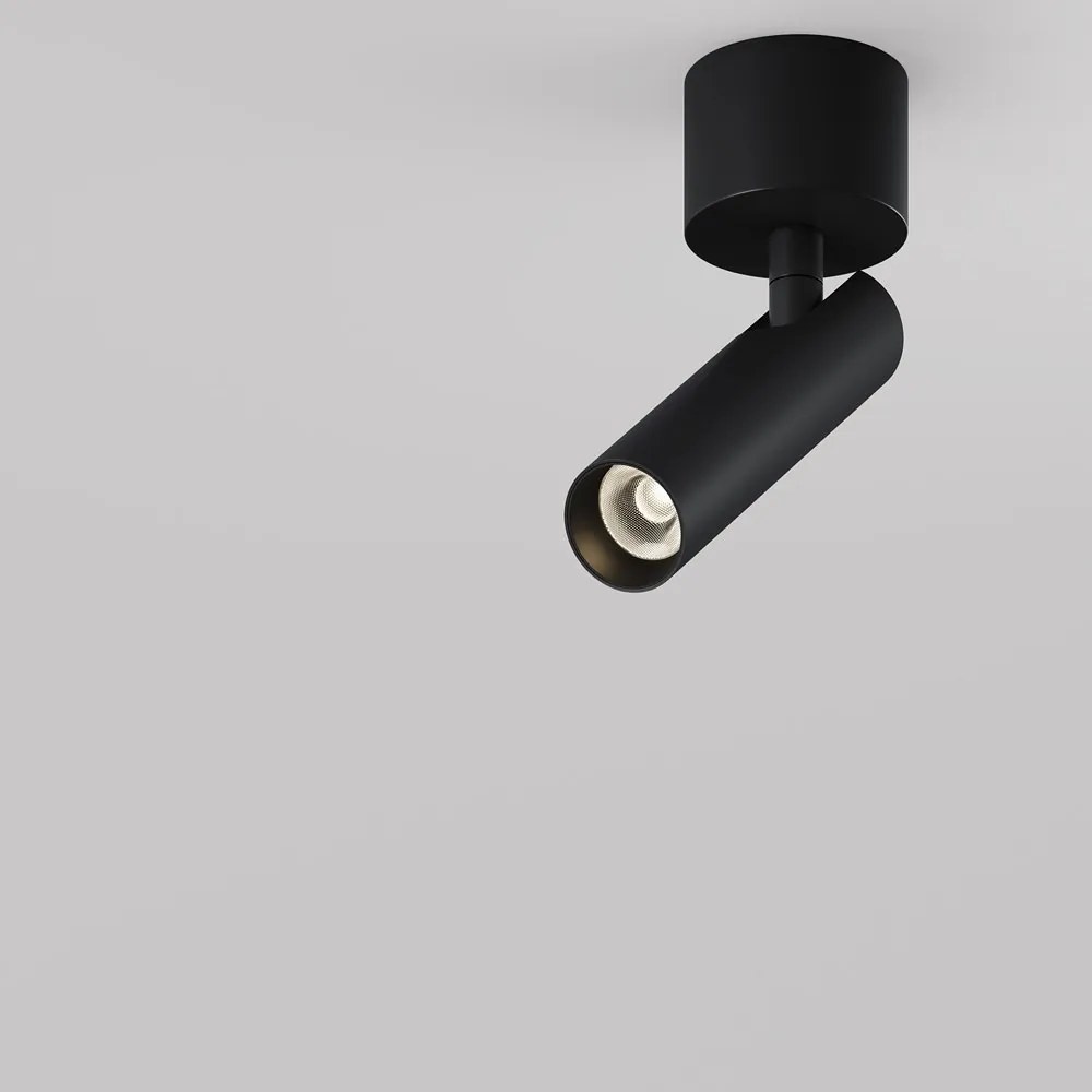 Spot LED aplicat directionabil stil minimalist Focus T negru