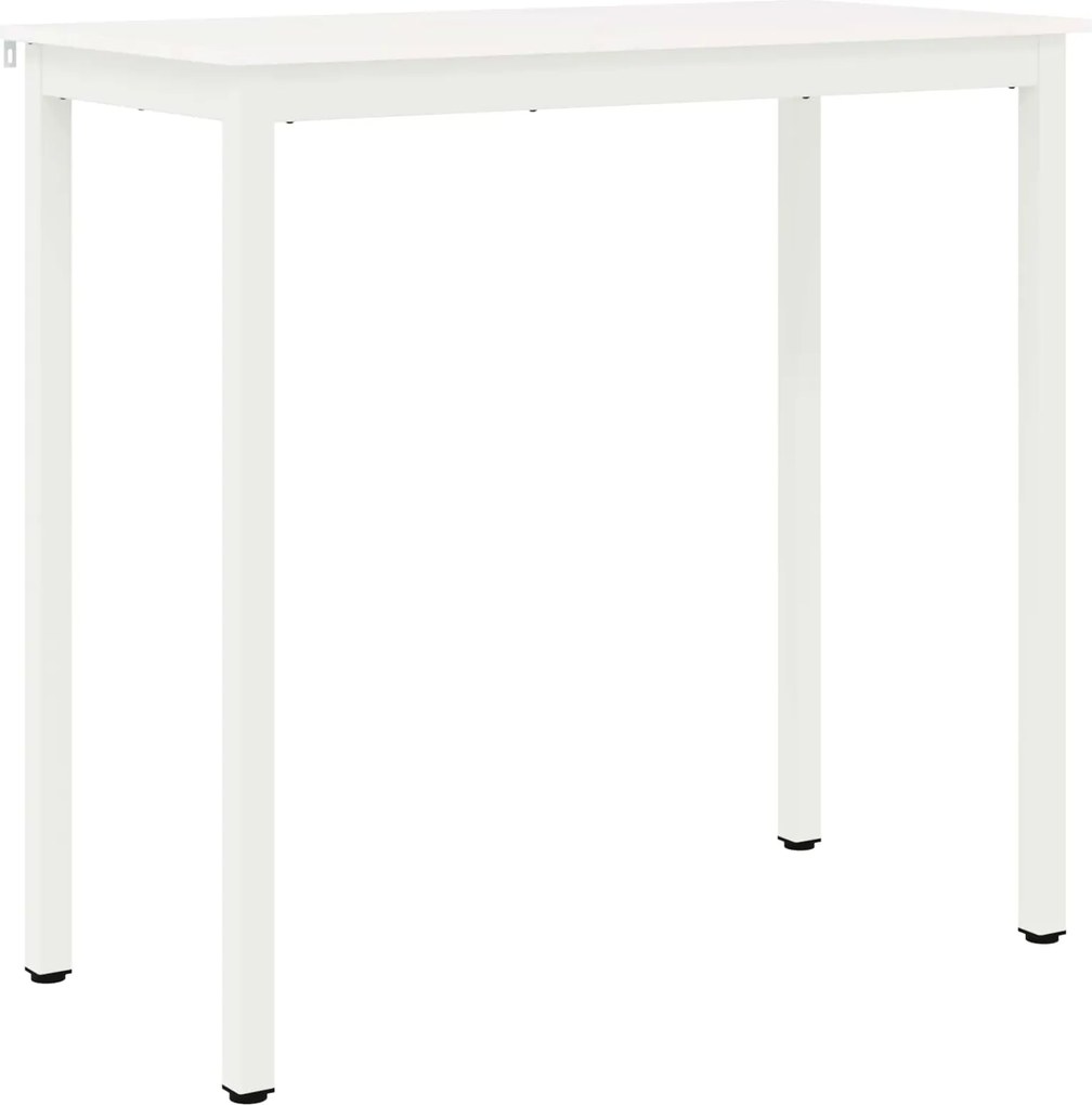 vidaXL Masă de bar Alb 110 x 55 x 105 cm Lemn de pin masiv
