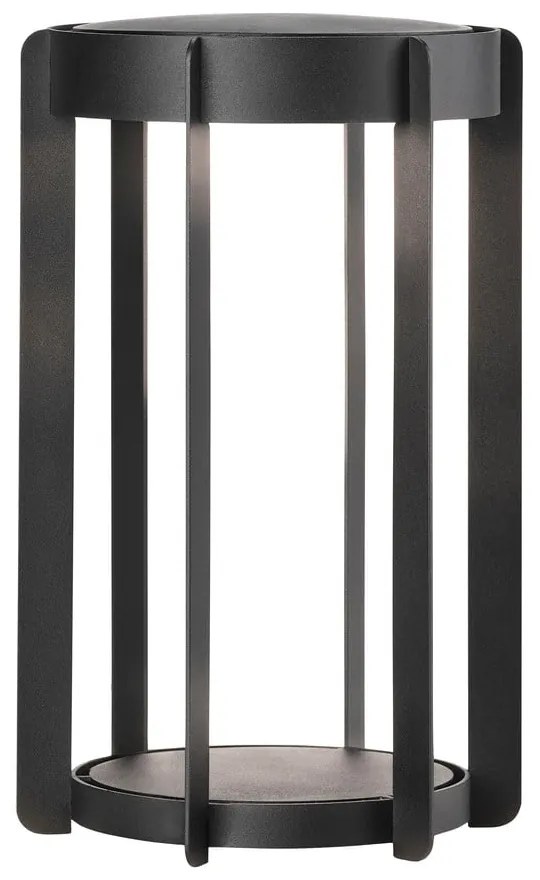 Felinar cu LED negru cu USB (înălțime 30 cm) pentru exterior Firefly – Zone