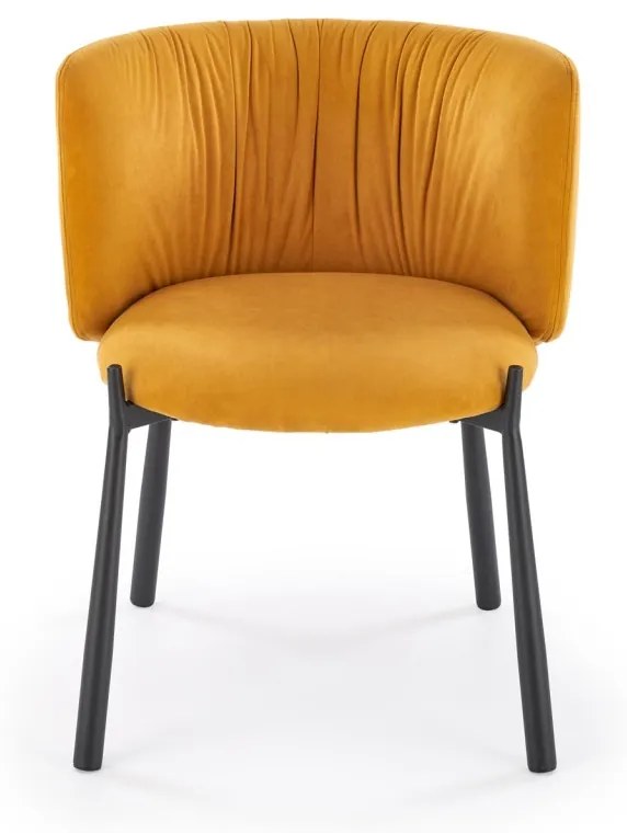Scaun K531 velvet mustariu