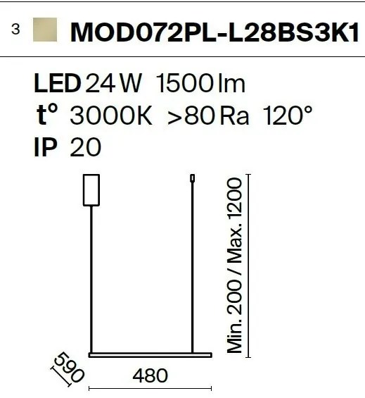 Lustra LED, pendul design modern Glint alama