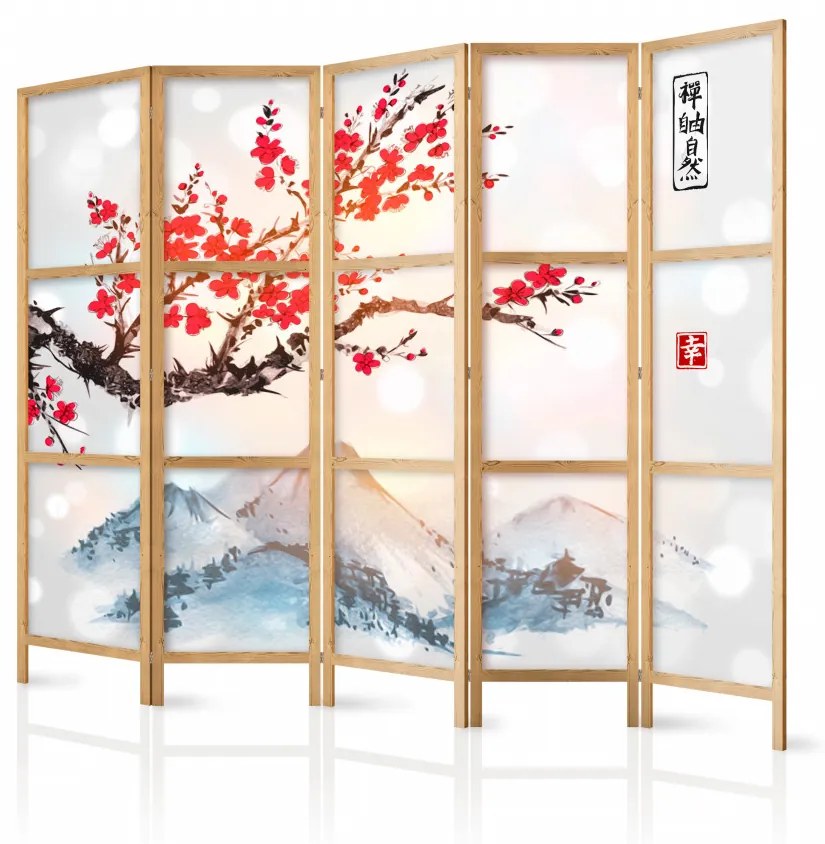 Paravan japonez - Japanese Style: Fuji Mountain II [Room Dividers]