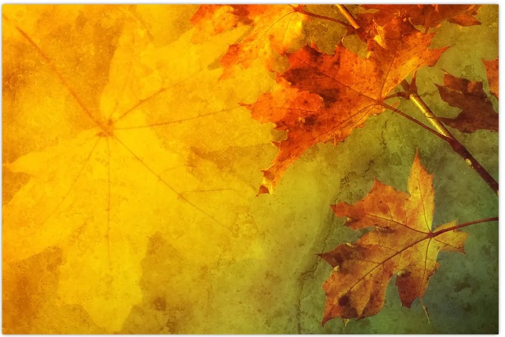 Tablou - Frunze de toamnă (90x60 cm)
