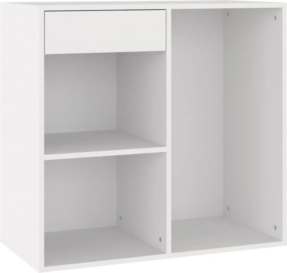 vidaXL Dulap de cosmetice, alb, 80x40x75 cm, lemn prelucrat