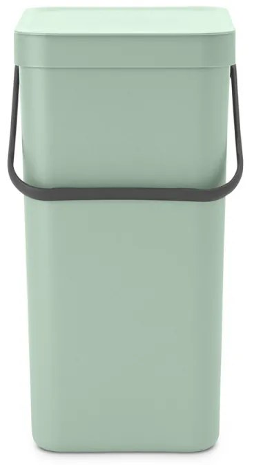 Cos de gunoi colectare selectiva Brabantia Sort&Go 1005517, 16 L, Maner, Montabil pe perete, Verde deschis