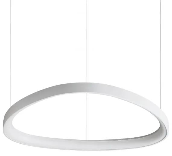 Lustra LED suspendata design circular GEMINI SP D061 BIANCO