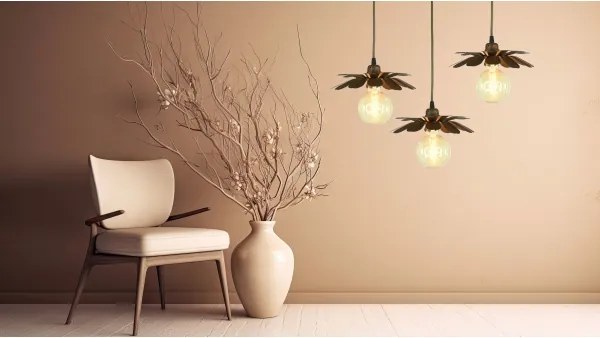 Bohemia-Design - Lustra pe cablu 1xE27/60W/230V bronz