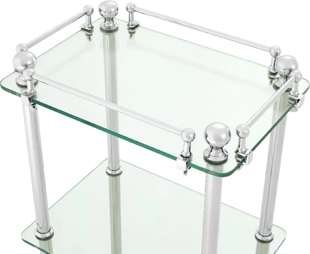 Raft design LUX pentru baie sau sufragerie Rack Devon nickel